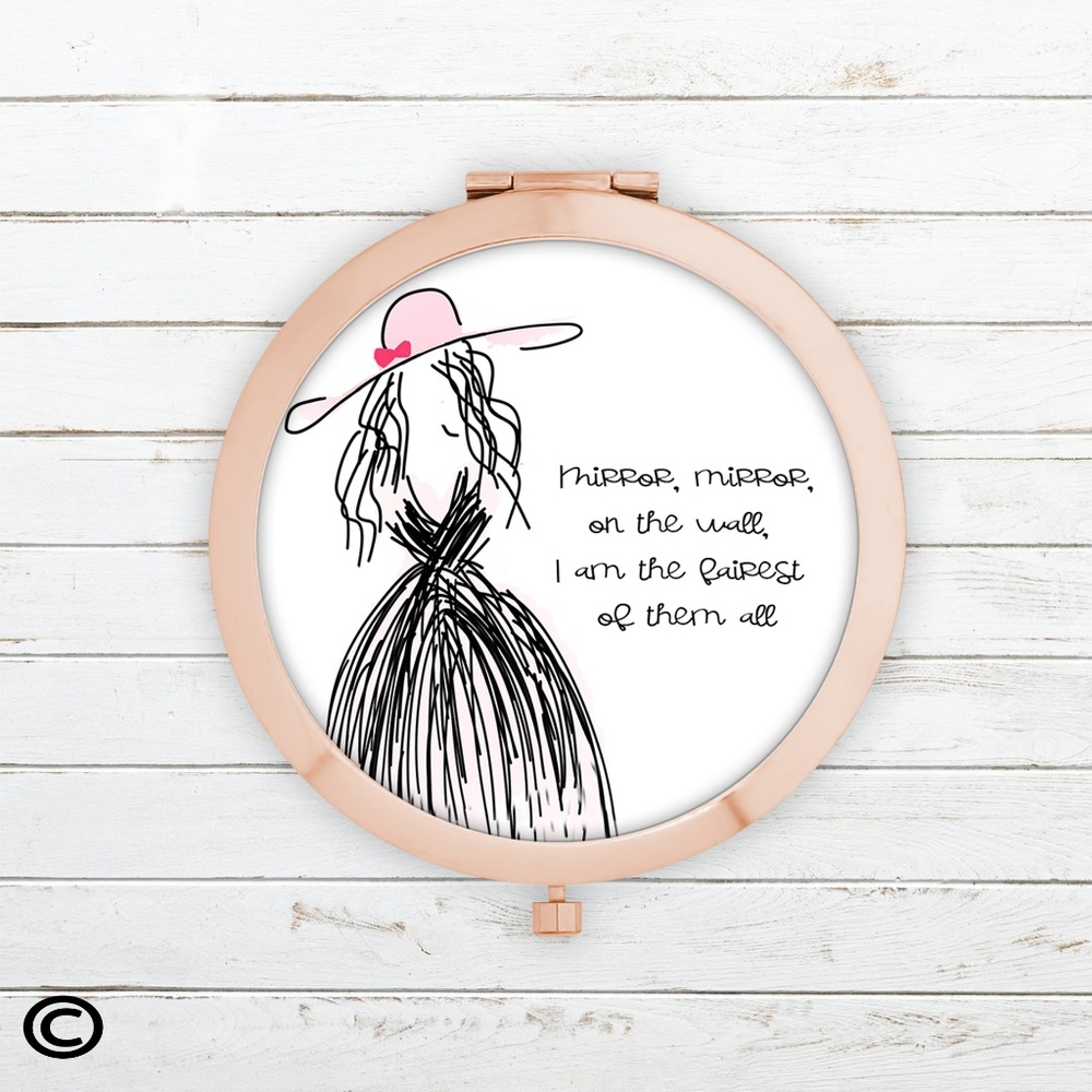 Funny Motivational Compact Mirrors